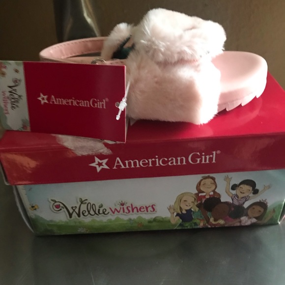 American Girl Other - American Girl pink Wellie Wishers slides
